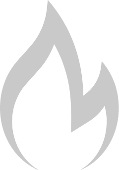 small grey fire icon