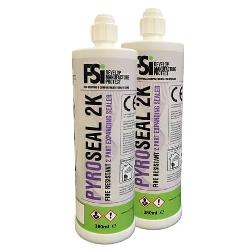 Two Pyroseal 2k Fire-resistant 2 Part Expanding Sealer | Firestoppers
