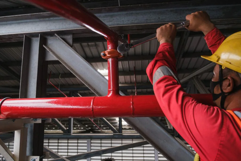 image of fire protection system maintenance