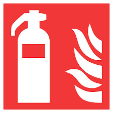 image of a fire extinguisher as an example of an actvie fire protection method