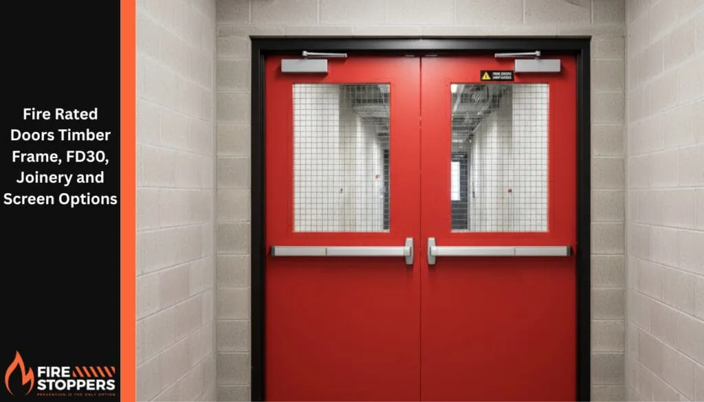 Fire Rated Doors Timber Frame, FD30, Joinery and Screen Options